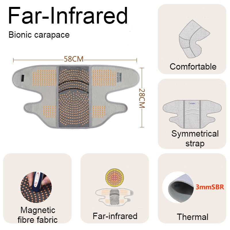 BowLift | Far Infrared Thermal Knee Warmer, with Super Warm Fabric & Bionic Carapace Design, for Winter, Travel & Outdoors