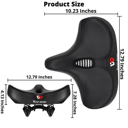 BowLift | Extra Large Bike Seat With Comfortable Thick Foam and Waterproof