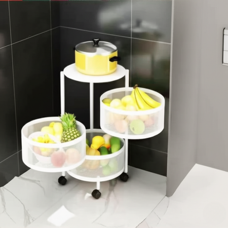 BowLift | 360° Rotating Multi-Layer Kitchen Round Storage Rack