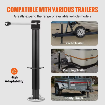 BowLift | Heavy-Duty A-Frame Trailer Jack with Drop Leg, 5000 lb Capacity