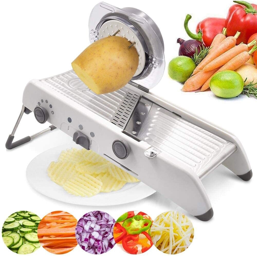 BowLift | ProSlice Mandoline Vegetable Slicer – Adjustable Stainless Steel Blades for Precision Cutting