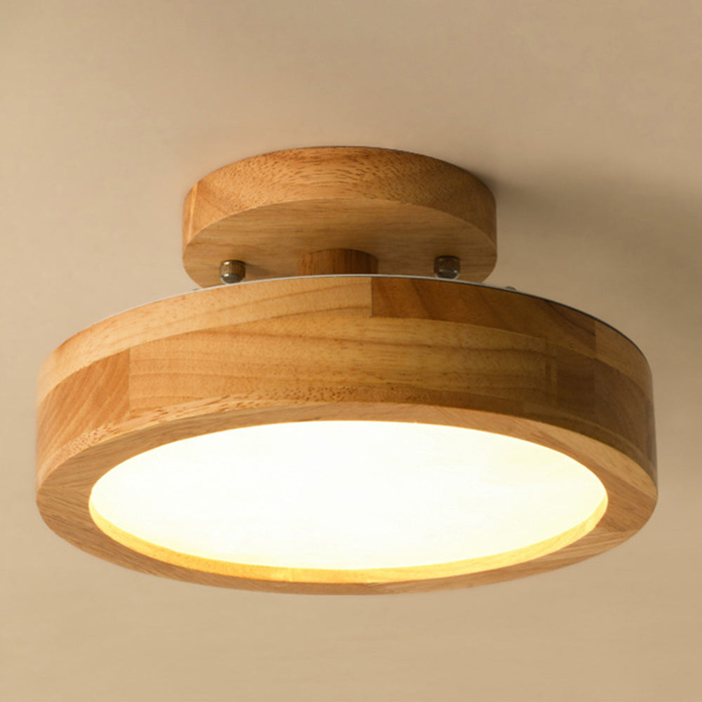 BowLift | Ceiling Light Wooden LED Flush Mount Fixture