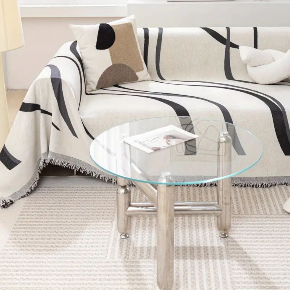 BowLift | Wave Lines Chenille Sofa Covers