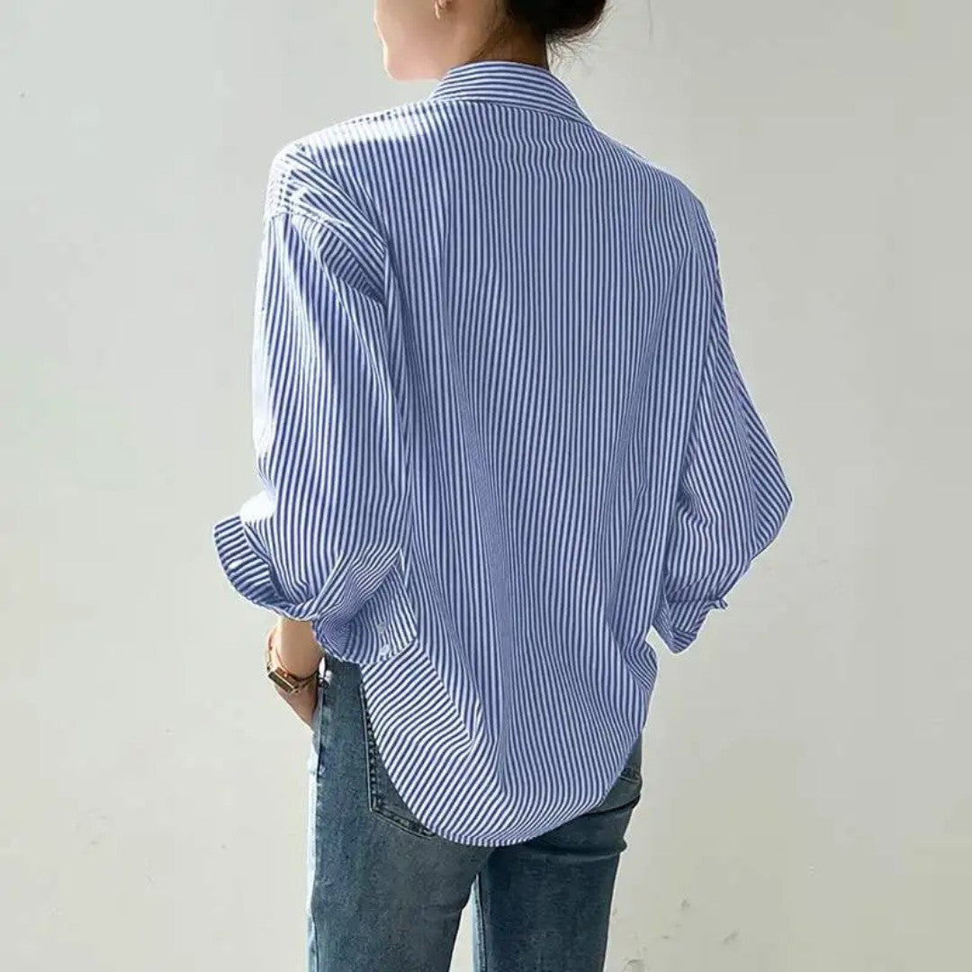 Tailored Executive Shirt with Classic Collar and Button Front