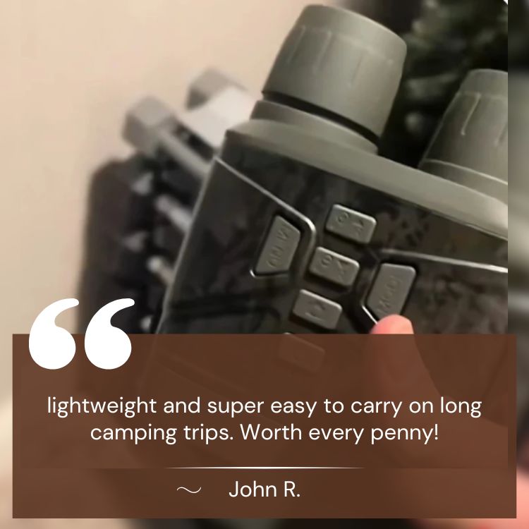 OptiClear | Night Vision Binoculars | 1000ft Infrared Digital System | HD Display for Hunting & Surveillance | 1080p Video Recording