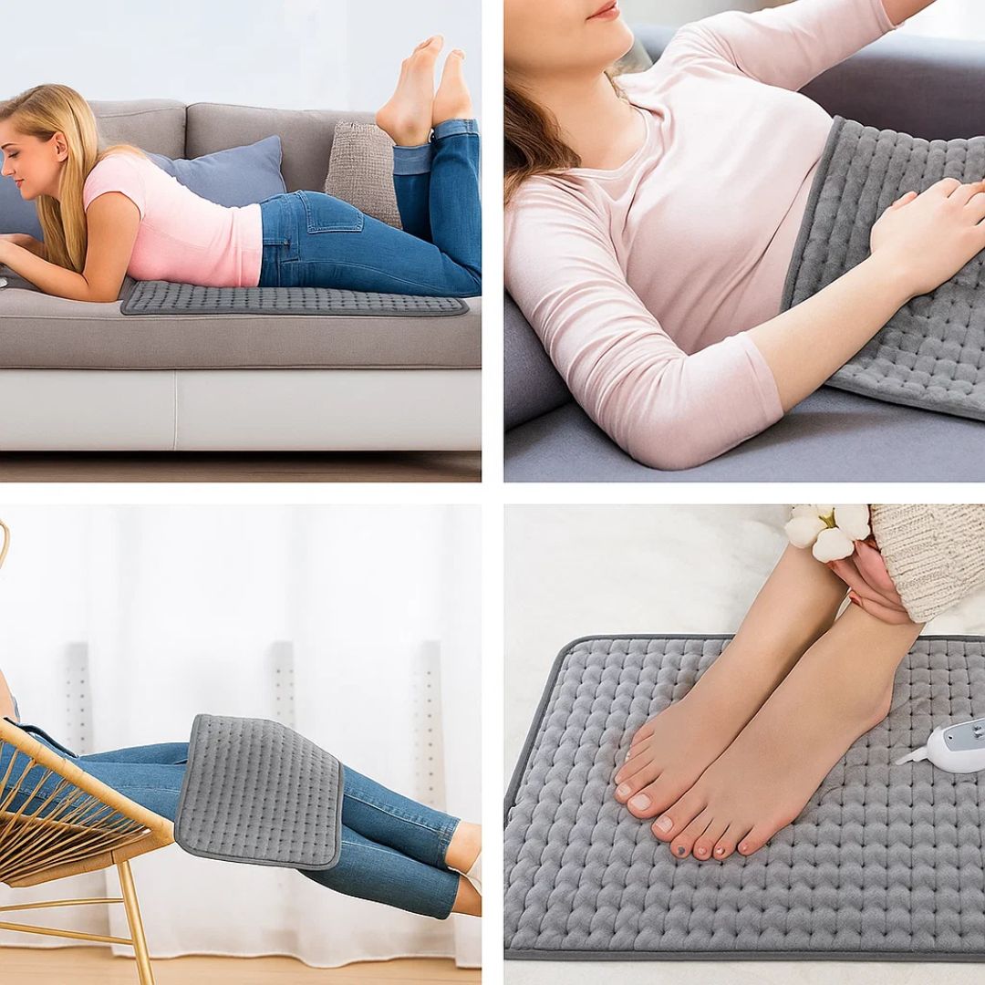 BowLift | Portable Heated Pads Pad for Back Pain, Muscle and Joint Pain Relief – Adjustable Heat for Cramps and Stress
