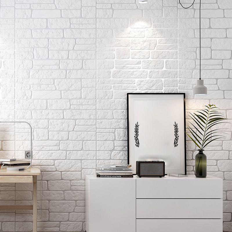 BowLift | Industrial 3D Brick Wall Plank Bathroom Living Room Wall Panel Set of 10