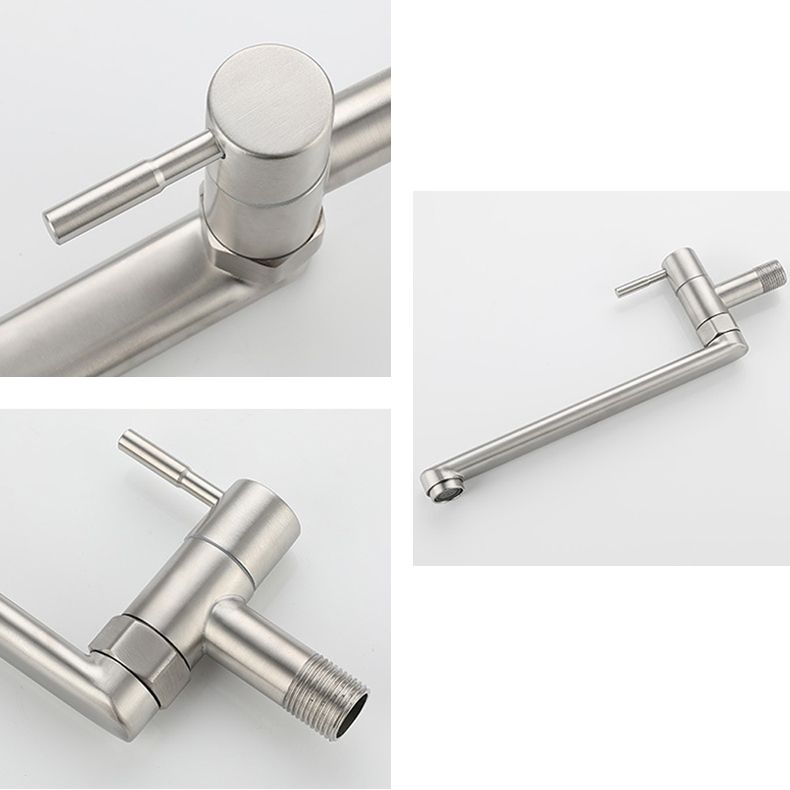 BowLift | Kitchen faucet pot filling valve single handle swivel stainless steel kitchen faucet