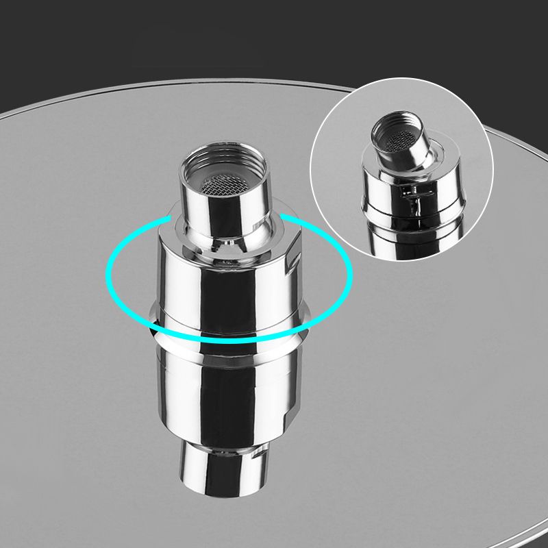 BowLift | Contemporary Rainfall Shower Head Combo Round Single Spray Shower Combo