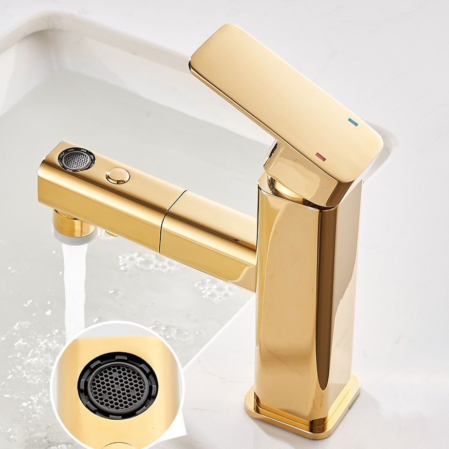 BowLift | Luxury Extendable Basin Faucet Cubic Low Arc Vanity Faucet