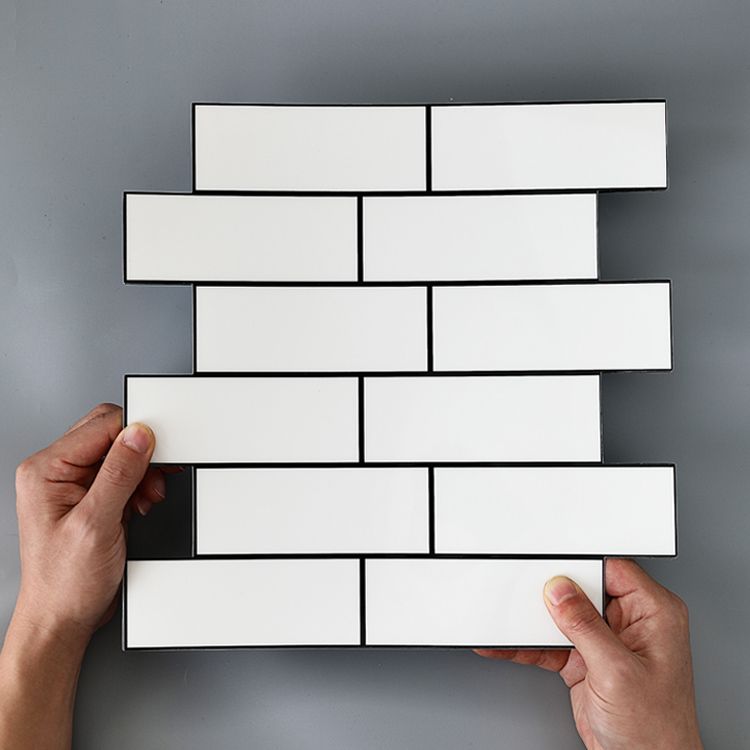 BowLift | Plastic Peel & Stick Subway Tiles Contemporary Waterproof Peel & Stick Subway Tiles