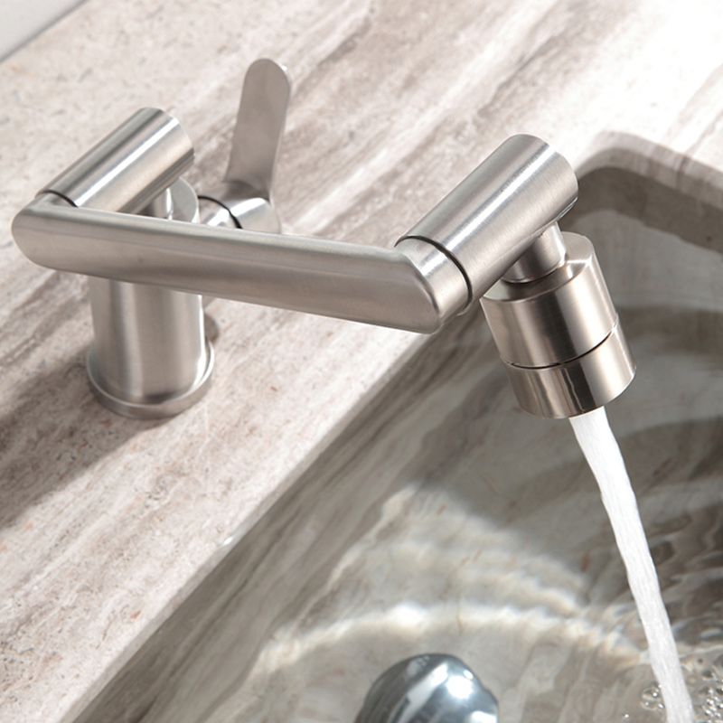BowLift | Swivel Spout Bathroom Faucet Single Hole Basin Faucet with Lever Handle