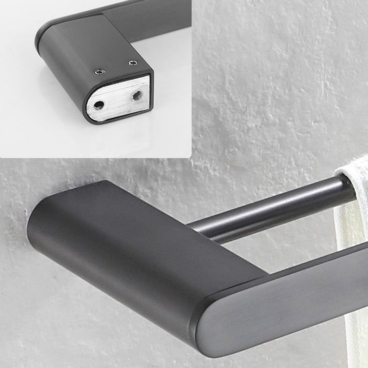 BowLift | 5-piece modern bathroom accessory set made of stainless steel with towel bar/robe hooks/paper holder