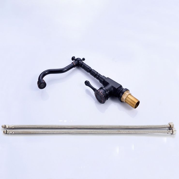 BowLift | Glam Style Sink Faucet with Swivable Spout and Lever Handle