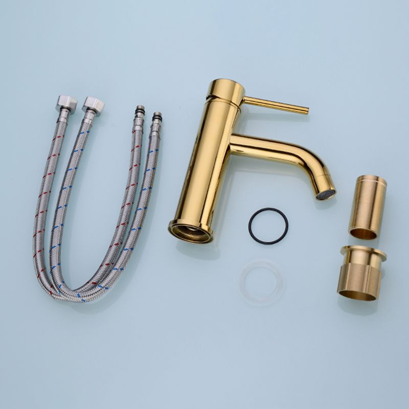 BowLift | Modern 1-Hand Basin Faucet Gold Brushed Sink Faucet Brass