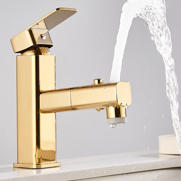 BowLift | Luxury Extendable Basin Faucet Cubic Low Arc Vanity Faucet