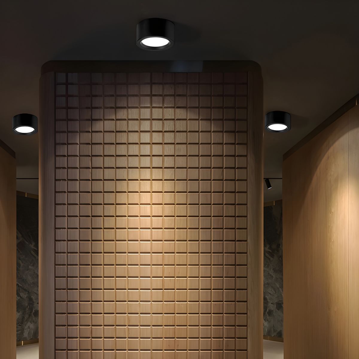 BowLift | LED Flush Mount Ceiling Light - Nordic Style Fixture for Indoor Spaces & Modern Home Decor