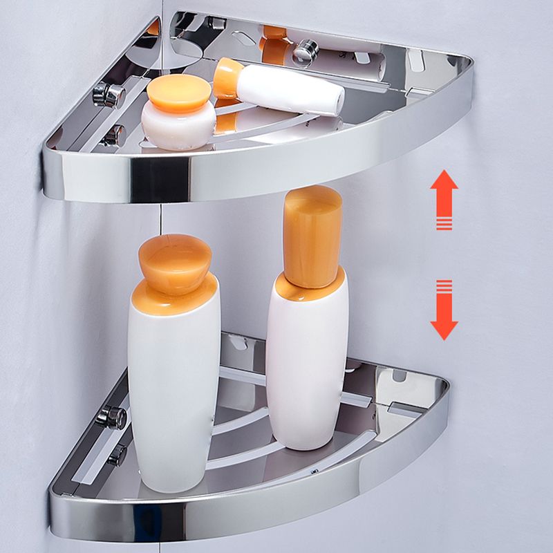 BowLift | Silver/Black Bathroom Set Modern 1/2/3 Piece Anti-Rust Bathroom Shelf