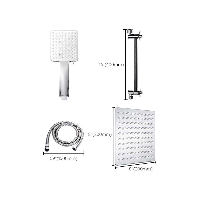 BowLift | Contemporary Shower Head Combination Polished Stainless Steel Wall-Mounted Shower Head