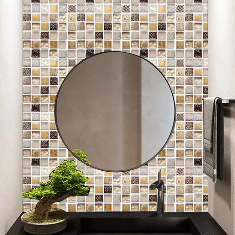 BowLift | Plastic Peel & Stick Mosaic Tiles Mosaic Wallpaper with Square Shape