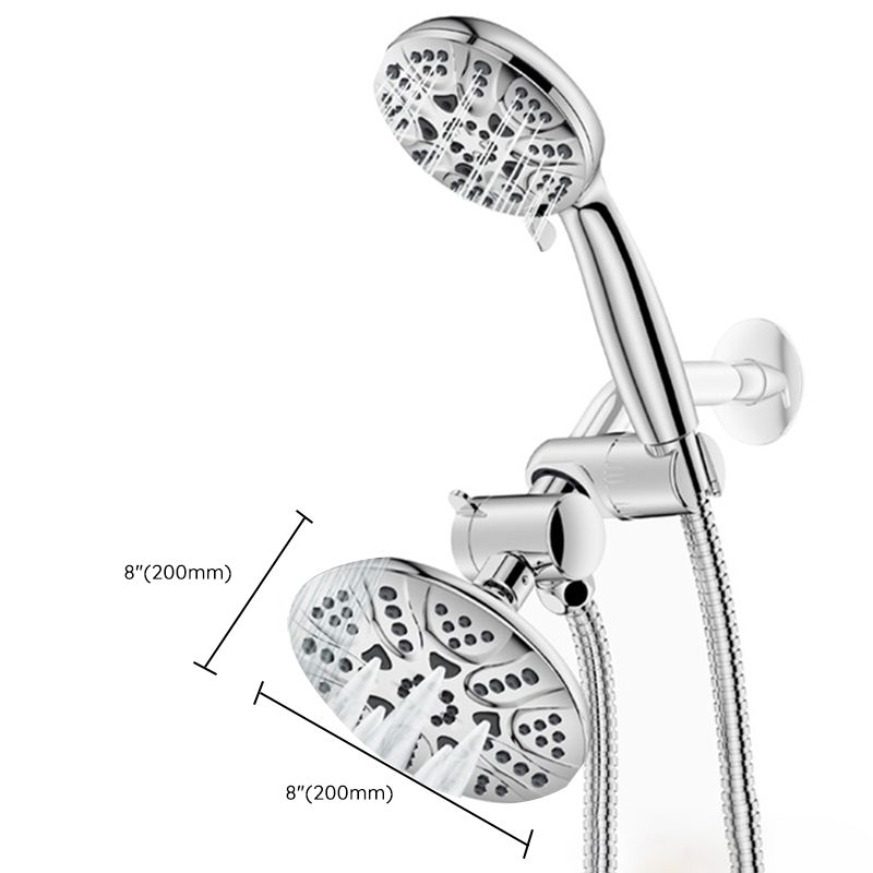 BowLift | Contemporary Shower Combo Dual Shower Head Chrome Ceiling Mounted Round Shower Head