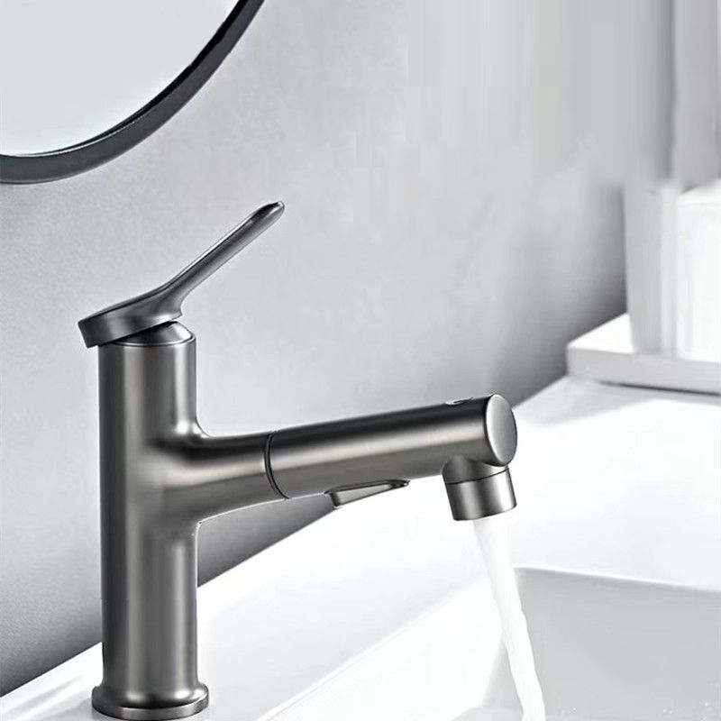 BowLift | Vessel Sink Faucet Contemporary Pull-out Tap with Swivel Spout