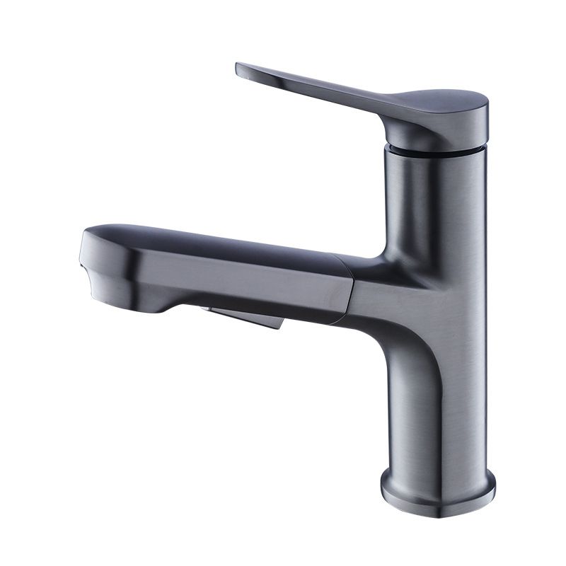 BowLift | Vessel Sink Faucet Modern Pull-Out Bathroom Faucet with One Lever Handle