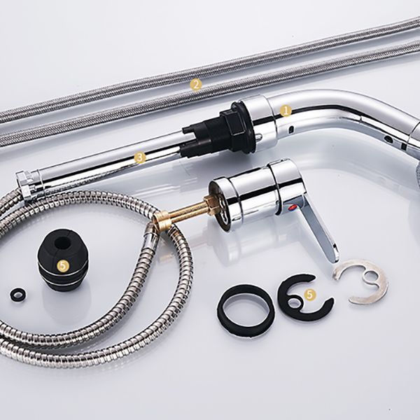 BowLift | Vessel washbasin mixer High arch three-way faucet 2-hole fittings
