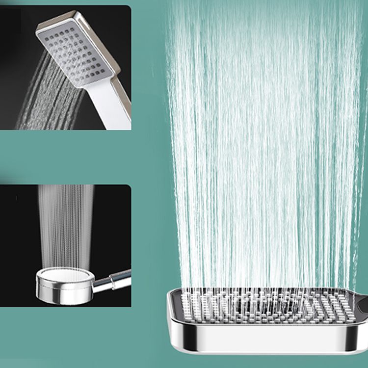 BowLift | Contemporary Rectangular Hand Shower Adjustable Spray Pattern Showerhead