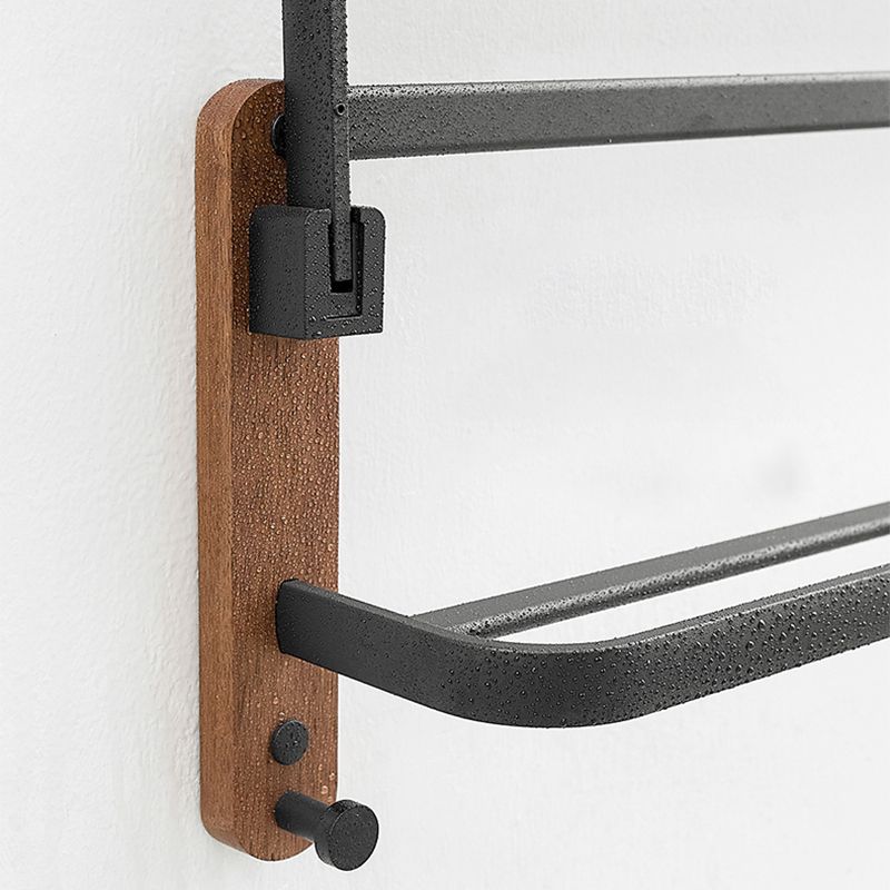 BowLift | Metal and wood bathroom accessories as a single piece or as a set without drilling