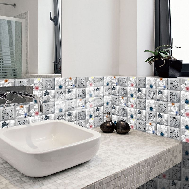 BowLift | Plastic Peel and Stick Backsplash Tile Square Wallpaper with waterproof