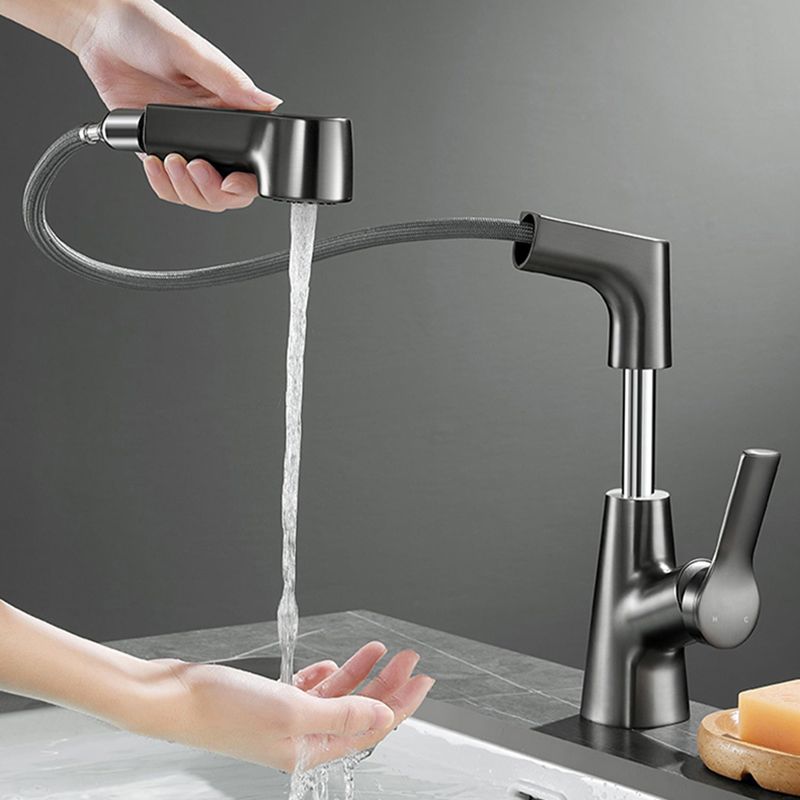 BowLift | Modern 1-Lever Sink Faucet Round Basin Faucet Brass