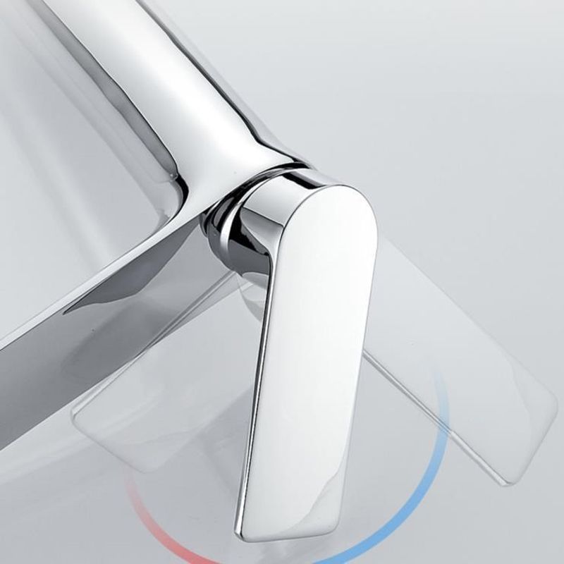 BowLift | Glam Vessel Sink Faucet Brass Lever Handles with Water Hose Sink Fitting