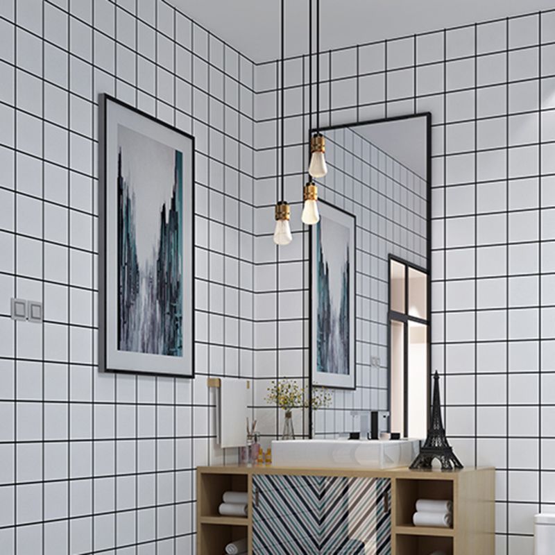 BowLift | Contemporary Wallpaper Single Panel Bathroom Wallpaper with Rectangular Shape