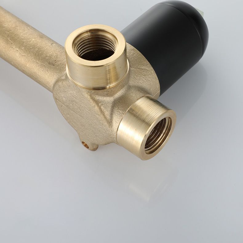 BowLift | Industrial Wall-Mounted Bathroom Faucet 2-Hole Swivel Spout Basin Faucet