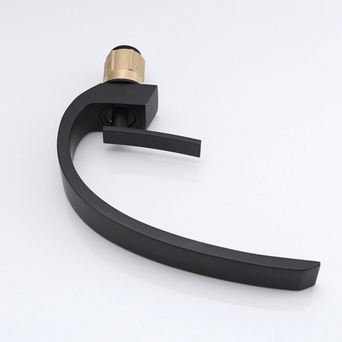 BowLift | Waterfall Spout Widespread Faucet Modern Lever Handles Faucet