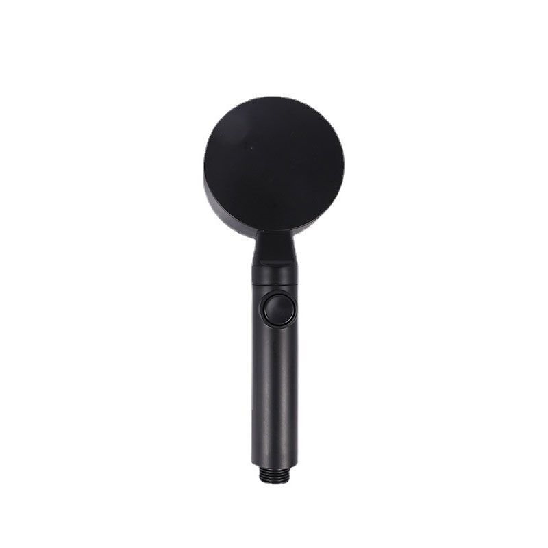 BowLift | Metal Black Shower Head Self-Cleaning Standard Round Hand Shower