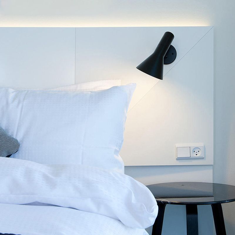 BowLift | Industrial Wall Sconce Conical Wall Lamp with Aluminum Shade