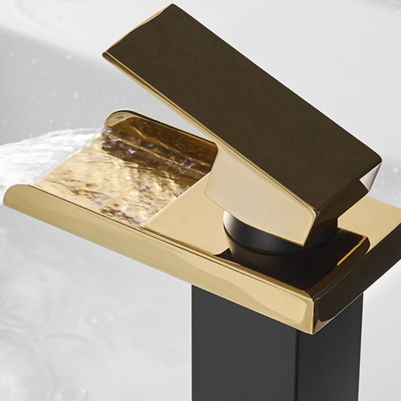 BowLift | Waterfall spout basin tap lever handle square basin tap