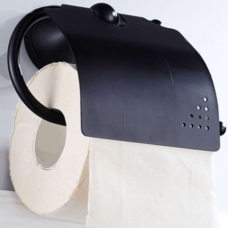 BowLift | Metal Bathroom Set 4-piece Traditional Style Black Bathroom Accessory Set