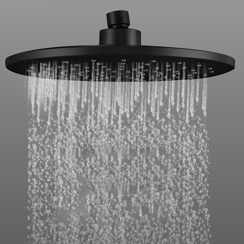 BowLift | Contemporary Black Round Showerhead Combo Rain Shower Hand Shower