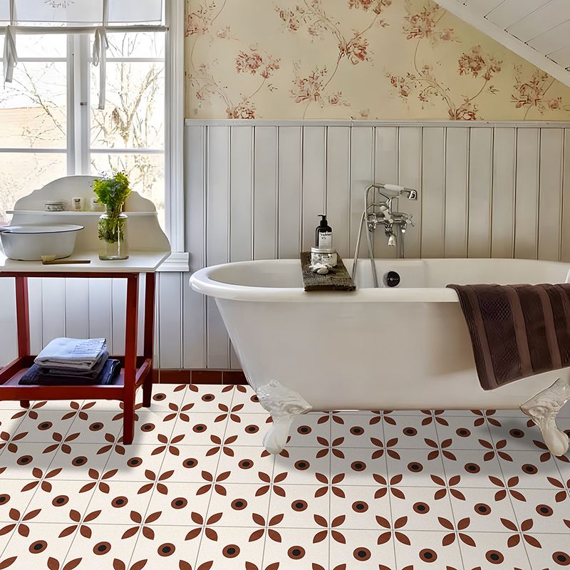 BowLift | Indoor Vinyl floor floral pattern peel and stick waterproof square vinyl floor