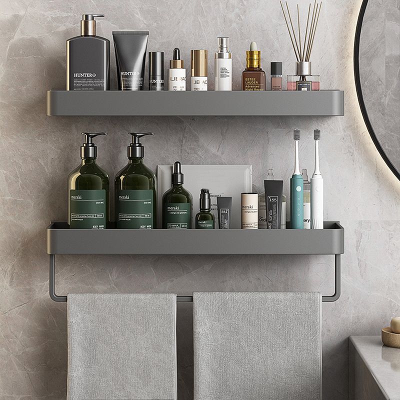 BowLift | Minimalist Matte Metal Bathroom Accessory Set Modern Bathroom Shelf