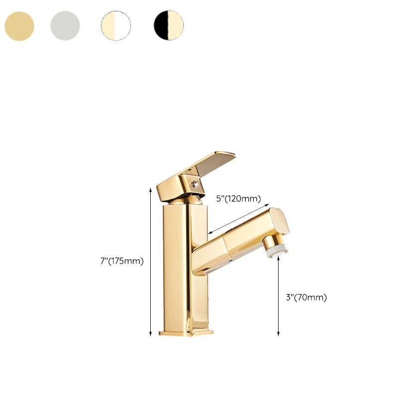 BowLift | Luxury Extendable Basin Faucet Cubic Low Arc Vanity Faucet