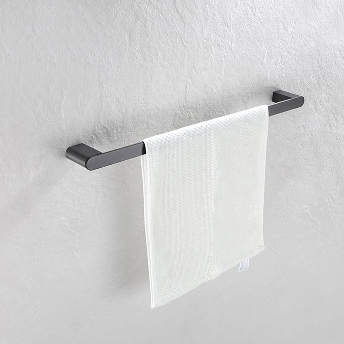 BowLift | 5-piece modern bathroom accessory set made of stainless steel with towel rail/robe hooks/toilet paper holder