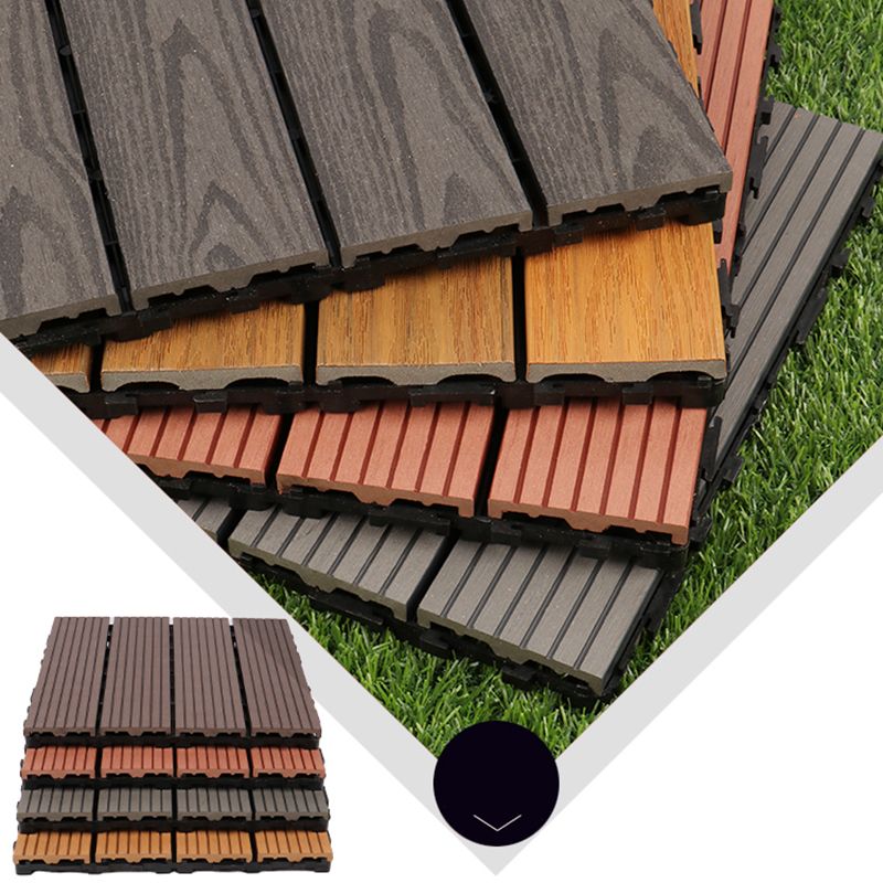 BowLift | Square PVC Deck/Patio Floor Tiles Interlocking Installation Outdoor Patio Tiles