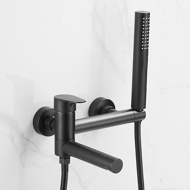 BowLift | Contemporary Wall Mounted Bathtub Filler Single Handle Metal Faucet