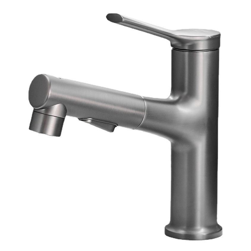 BowLift | Contemporary sink faucet pull-out basin tap with lever handle