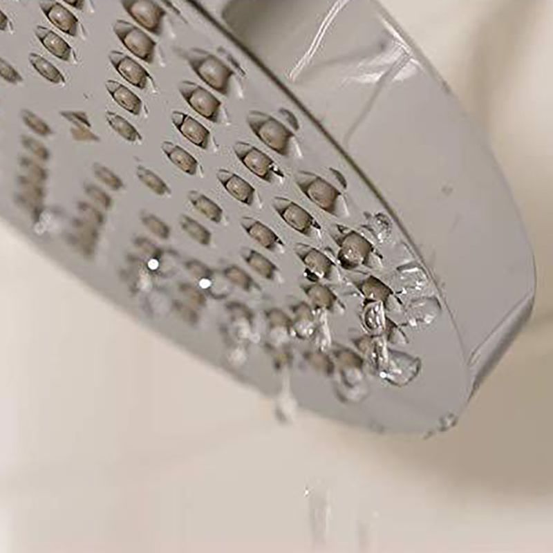 BowLift | Contemporary round fixed wall shower head Silver shower head