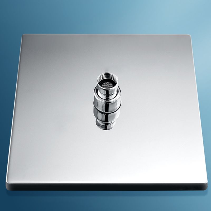 BowLift | Contemporary square shower head combination with handheld shower